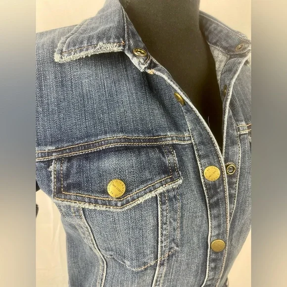 Current Elliot Denim Trucker Dress. Sold Out. Nordstrom Exclusive. Size 1 - Picture 2 of 7
